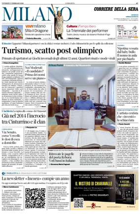 Cover of Corriere della Sera (Milano)