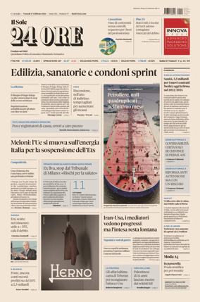 Cover of Il Sole 24 Ore
