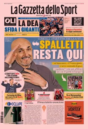 Cover of La Gazzetta dello Sport - Napoli
