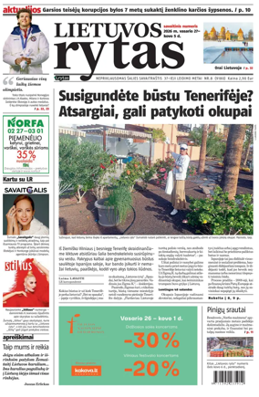 Cover of Lietuvos Rytas