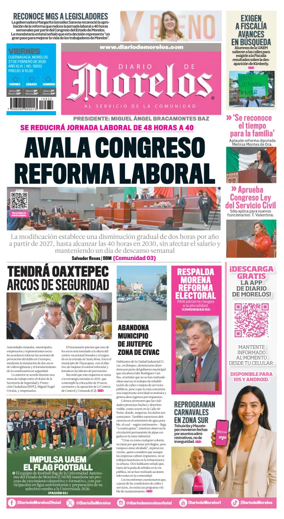 Cover of Diario de Morelos