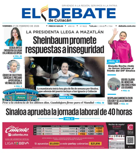 Cover of El Debate de Culiacan