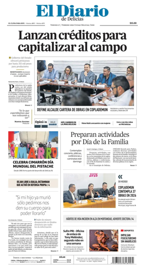 Cover of El Diario de Delicias