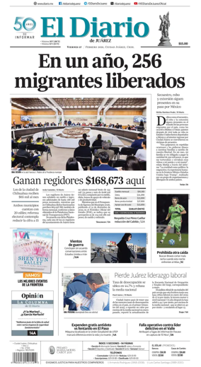 Cover of El Diario de Juarez