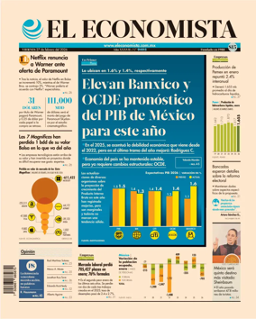 Cover of El Economista (Mexico)