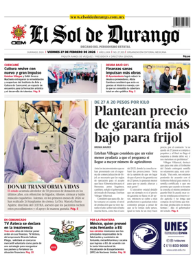 Cover of El Sol de Durango