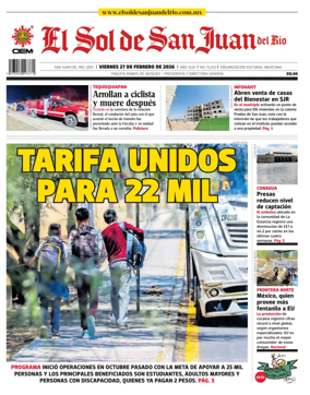 Cover of El Sol de San Juan del Rio