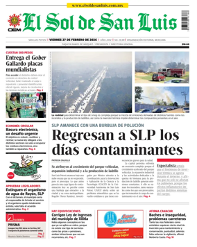 Cover of El Sol de San Luis Potosi