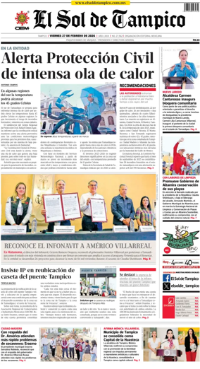 Cover of El Sol de Tampico