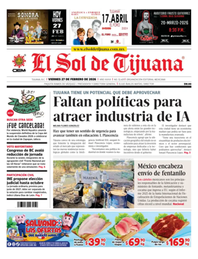 Cover of El Sol de Tijuana