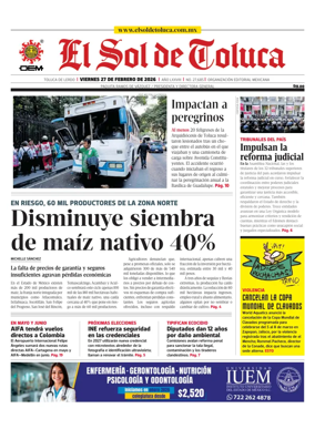 Cover of El Sol de Toluca