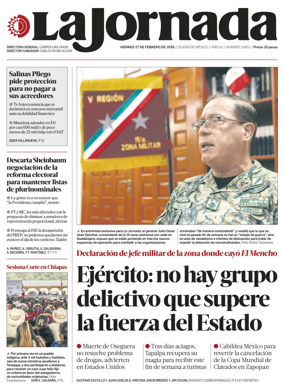 Cover of La Jornada