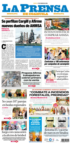Cover of La Prensa de Coahuila