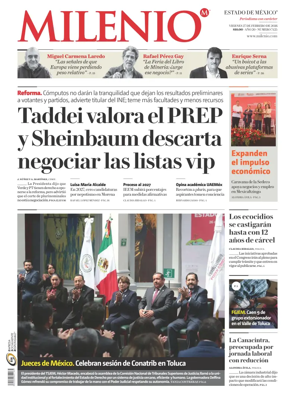 Cover of Milenio Edo de Mexico