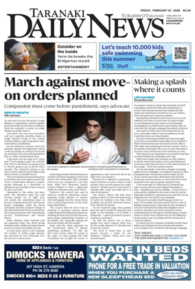 Cover of Taranaki Daily News