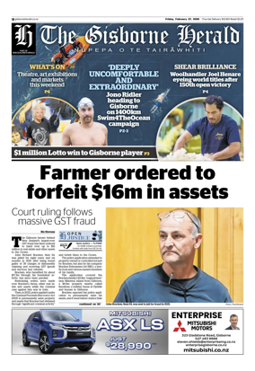 Cover of The Gisborne Herald