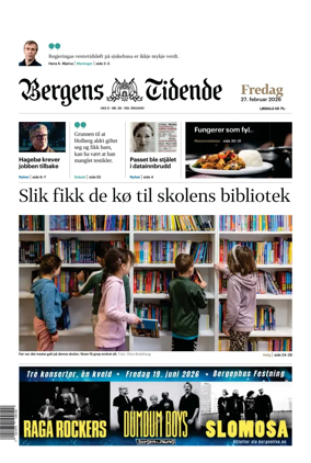 Cover of Bergens Tidende