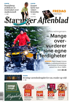 Cover of Stavanger Aftenblad