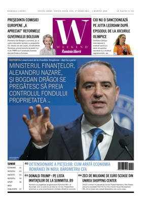 Cover of Romania Libera - Friday Edition