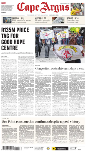 Cover of Cape Argus (PM Edition)