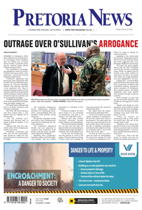 Cover of Pretoria News