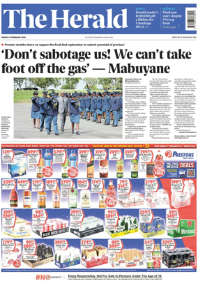 Cover of The Herald (South Africa)
