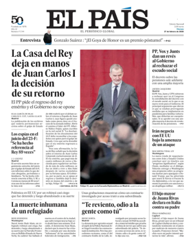 Cover of EL PAIS Andalucia