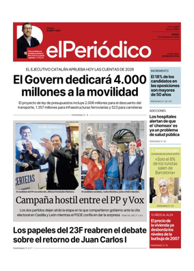 Cover of El Periodico - Castellano