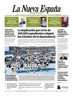 Cover of La Nueva Espana (Occidente)