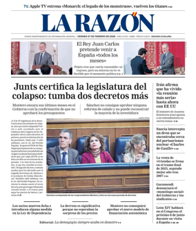 Cover of La Razon (Cataluna)