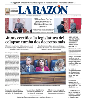 Cover of La Razon (Madrid)