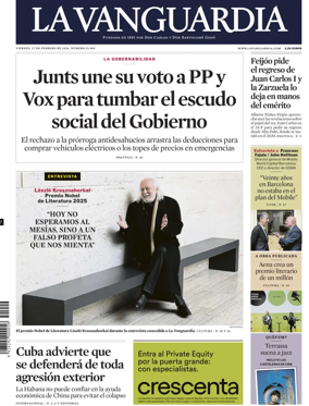 Cover of La Vanguardia (1st Edition)