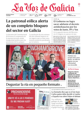 Cover of La Voz de Galicia (Arousa)