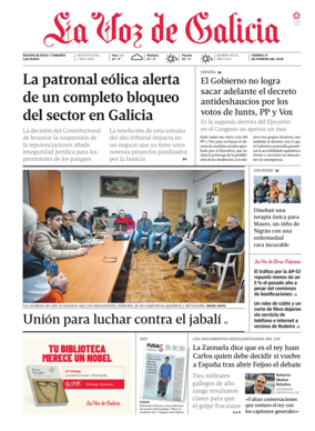 Cover of La Voz de Galicia (Deza)