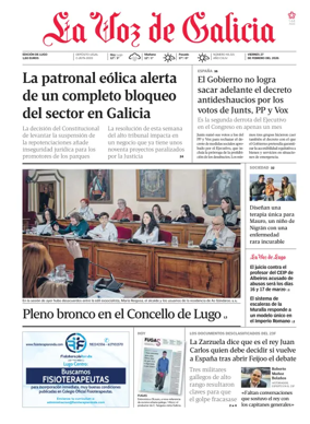 Cover of La Voz de Galicia (Lugo)