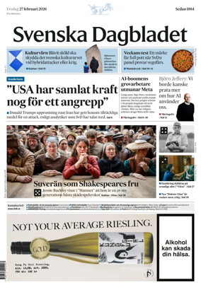 Cover of Svenska Dagbladet