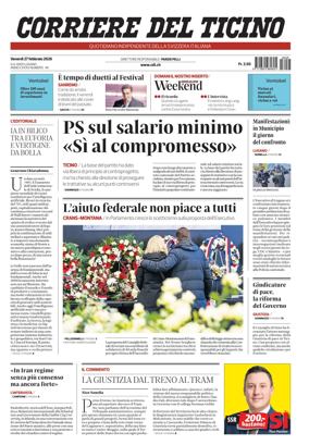 Cover of Corriere del Ticino