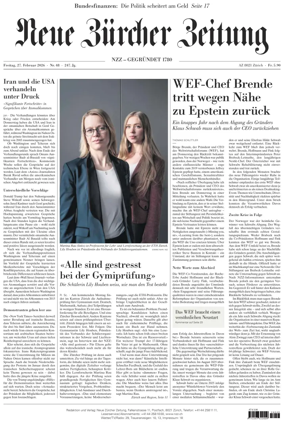 Cover of Neue Zurcher Zeitung