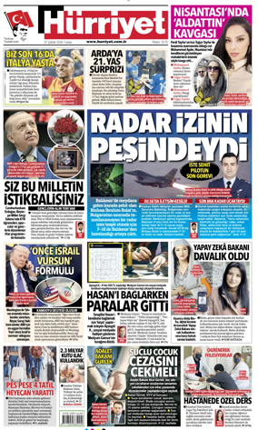 Cover of Hurriyet