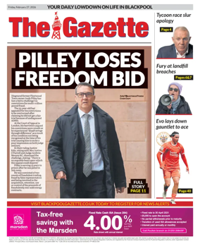 Cover of Blackpool Gazette