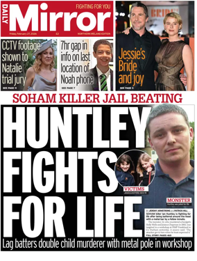 Cover of Daily Mirror (Northern Ireland)