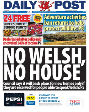 Cover of Daily Post (North Wales)