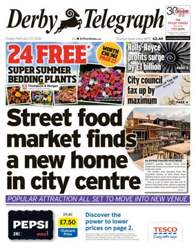 Cover of Derby Telegraph