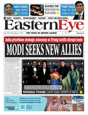 Cover of Eastern Eye (UK)