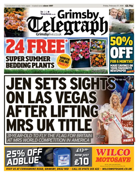 Cover of Grimsby Telegraph
