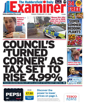 Cover of Huddersfield Daily Examiner