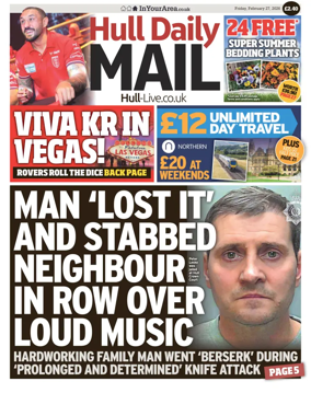 Cover of Hull Daily Mail