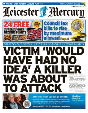 Cover of Leicester Mercury