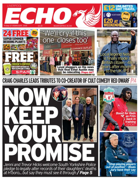 Cover of Liverpool Echo