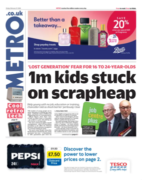 Cover of Metro (UK)